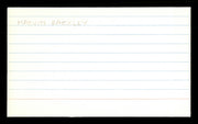Marvin Rackley Autographed 3x5 Index Card Brooklyn Dodgers SKU #174229
