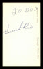 Vincente Romo Autographed 3x5 Index Card Chicago White Sox "To Bob" SKU #174239