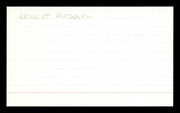 Ernest Rudolph Autographed 3x5 Index Card Brooklyn Dodgers "Best Wishes " SKU #174243