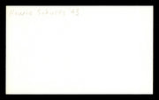 Howie Schultz Autographed 3x5 Index Card Brooklyn Dodgers SKU #174246