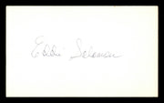 Eddie Solomon Autographed 3x5 Index Card Los Angeles Dodgers, Atlanta Braves SKU #174254
