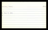 Eddie Solomon Autographed 3x5 Index Card Los Angeles Dodgers, Atlanta Braves SKU #174254