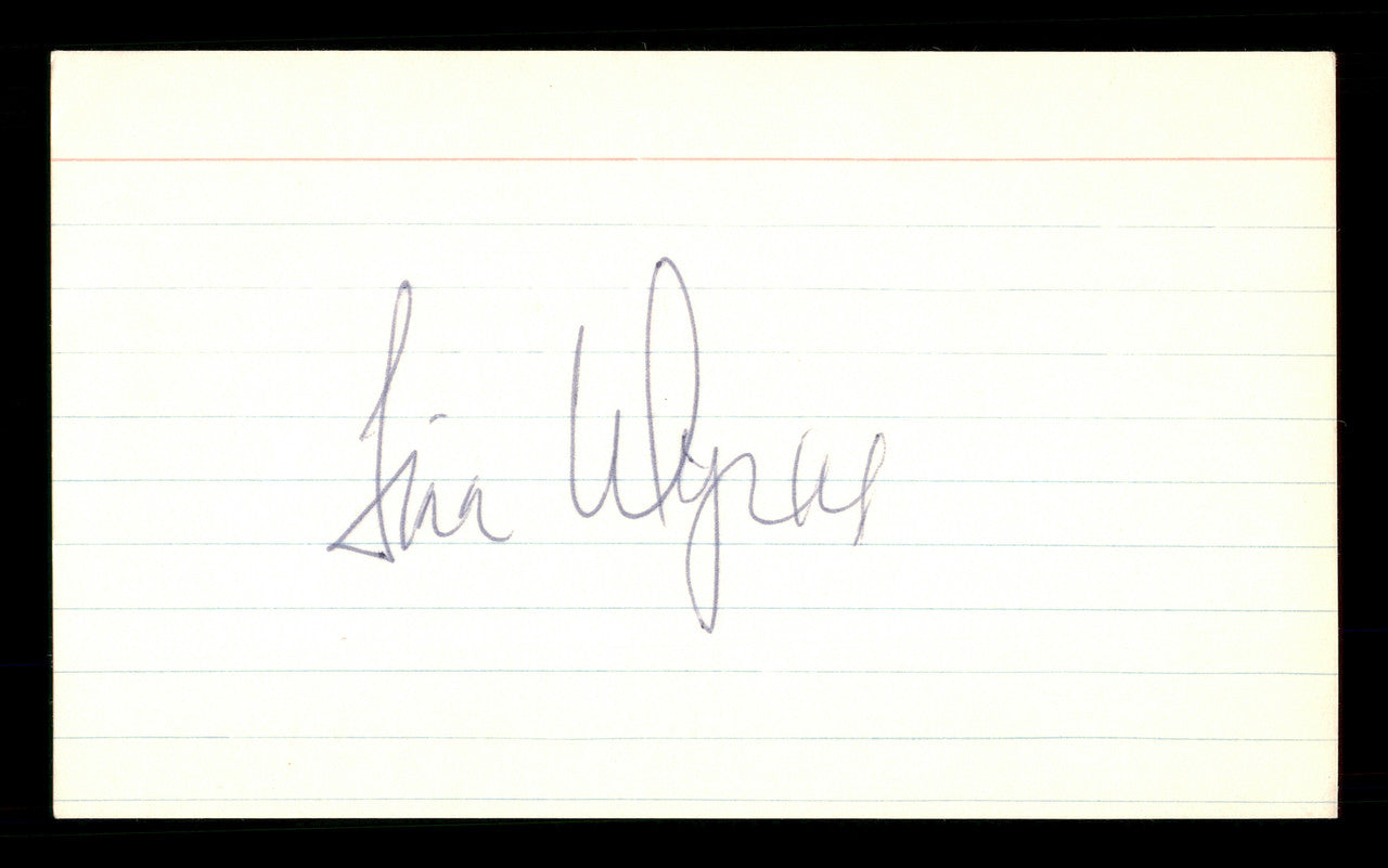 Jim Wynn Autographed 3x5 Index Card Houston Astros, Los Angeles Dodgers SKU #174290