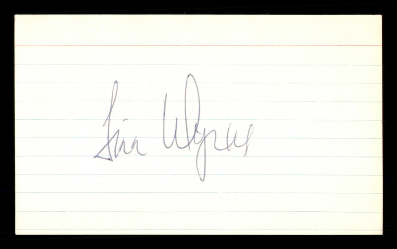 Jim Wynn Autographed 3x5 Index Card Houston Astros, Los Angeles Dodgers SKU #174290