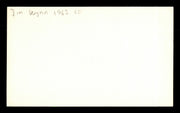 Jim Wynn Autographed 3x5 Index Card Houston Astros, Los Angeles Dodgers SKU #174290