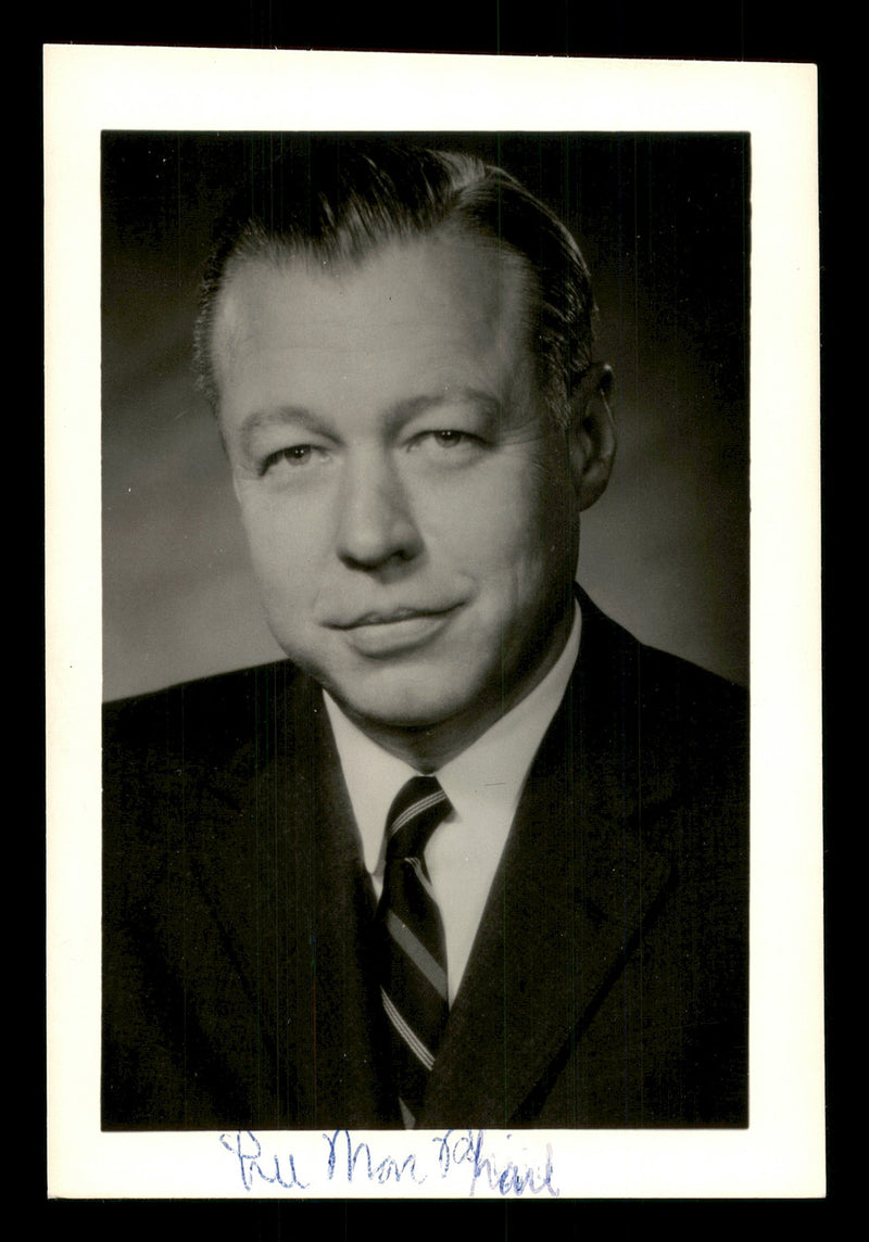 Lee MacPhail Autographed 3.5x5 Photo New York Yankees SKU #175862