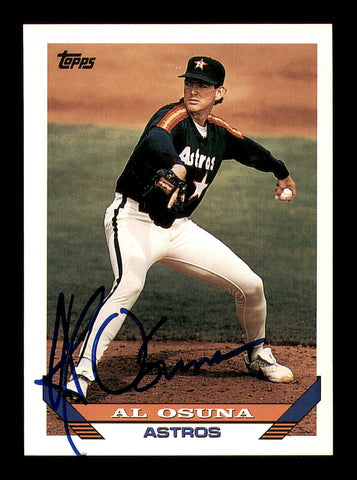 Al Osuna Autographed 1993 Topps Card #63 Houston Astros SKU #183795