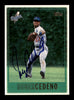 Roger Cedeno Autographed 1997 Topps Card #126 Los Angeles Dodgers SKU #183809