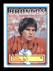 Rich Karlis Autographed 1983 Topps Rookie Card #264 Denver Broncos SKU #176060
