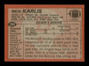 Rich Karlis Autographed 1983 Topps Rookie Card #264 Denver Broncos SKU #176060