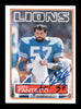 Ken Fantetti Autographed 1983 Topps Card #64 Detroit Lions SKU #176113
