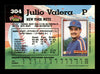 Julio Valera Autographed 1992 Stadium Club Card #304 New York Mets SKU #183856