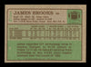 James Brooks Autographed 1984 Topps Card #176 San Diego Chargers SKU #176166