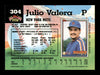Julio Valera Autographed 1992 Stadium Club Card #304 New York Mets SKU #183858