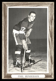Paul Henderson Autographed 1964-67 Beehive Group 3 4.5x6.5 Photo Detroit Red Wings SKU #176495
