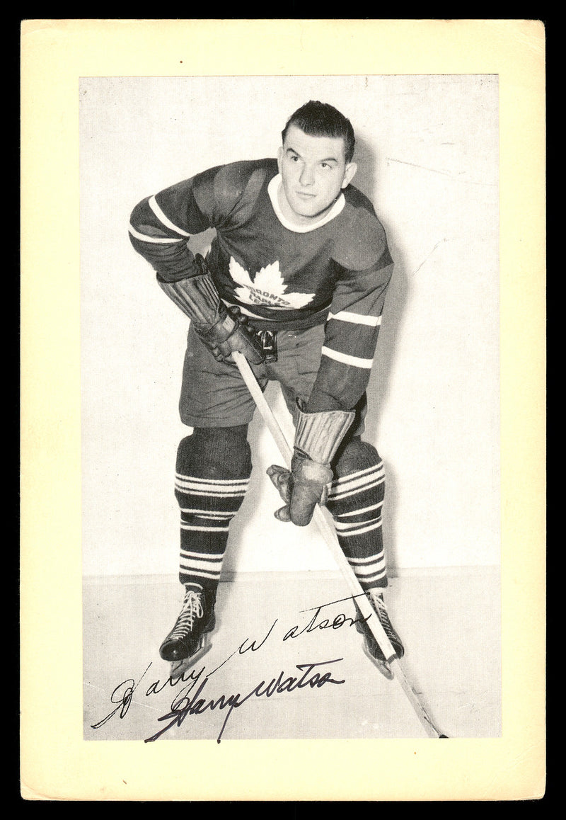 Harry Watson Autographed 1944-63 Beehive Group 2 4.5x6.5 Photo Toronto Maple Leafs SKU #176668