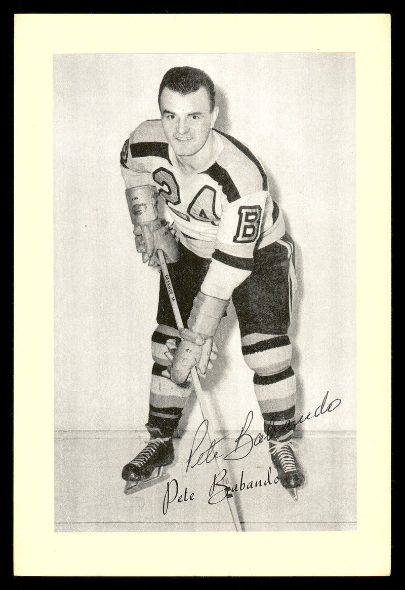 Pete Babando Autographed 1944-63 Beehive Group 2 4.5x6.5 Photo Boston Bruins SKU #176774