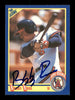 Bobby Rose Autographed 1990 Score Rookie Card #604 California Angels SKU #183914
