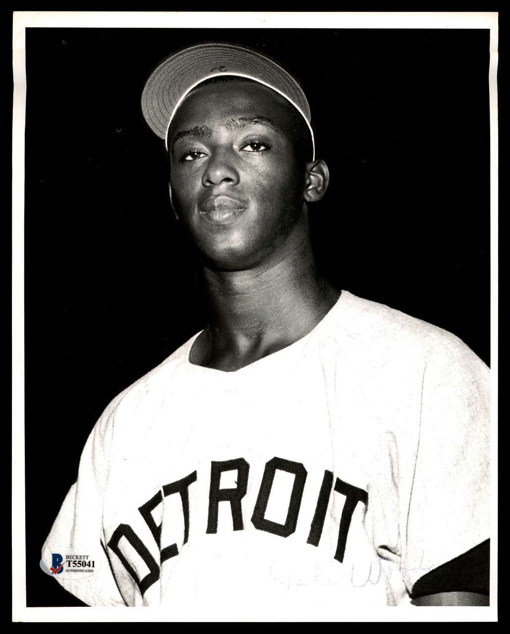 Jack Wood Autographed 8x10 Photo Detroit Tigers Vintage Signature Beckett BAS #T55041