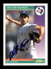 Hector Fajardo Autographed 1992 Score Rookie Card #842 Texas Rangers SKU #183942