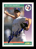 Hector Fajardo Autographed 1992 Score Rookie Card #842 Texas Rangers SKU #183943