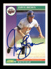 Jarvis Brown Autographed 1992 Score Rookie Card #870 Minnesota Twins SKU #183947