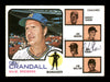 Del Crandall & Bob Shaw Autographed 1973 Topps Card #646 Milwaukee Brewers High Number SKU #167585