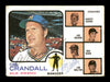 Del Crandall & Jim Walton Autographed 1973 Topps Card #646 Milwaukee Brewers High Number SKU #167586