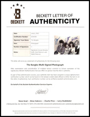 The Bangles Autographed 11x14 Photo Band With Susanna Hoffs Beckett BAS #AC95447