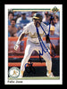 Felix Jose Autographed 1990 Upper Deck Card #228 Oakland A's SKU #184035