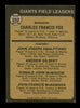 Charlie Fox & Joe Amalfitano Autographed 1973 Topps Card #252 San Francisco Giants SKU #167602
