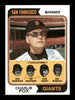 Charlie Fox & Joe Amalfitano Autographed 1974 Topps Card #78 San Francisco Giants SKU #167655