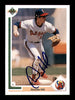 Donnie Hill Autographed 1991 Upper Deck Card #211 California Angels SKU #184114