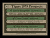 Dave Tobik & Kip Young Autographed 1979 Topps Rookie Card #706 Detroit Tigers SKU #167867