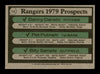 Pat Putnam & Billy Sample Autographed 1979 Topps Rookie Card #713 Texas Rangers SKU #167876
