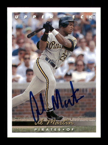 Al Martin Autographed 1993 Upper Deck Card #340 Pittsburgh Pirates SKU #184313