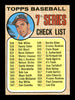 Roger Repoz Autographed 1968 Topps Checklist Card #518 California Angels SKU #168016