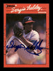 Sergio Valdez Autographed 1990 Donruss Card #405 Atlanta Braves SKU #184449