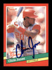 Chris Jones Autographed 1991 Donruss The Rookies Rookie Card #50 Cincinnati Reds SKU #184530