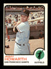 Jimmy Howarth Autographed 1973 O-Pee-Chee Card #459 San Francisco Giants SKU #169277