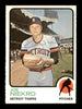 Joe Niekro Autographed 1973 O-Pee-Chee Card #585 Detroit Tigers SKU #169301