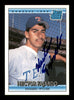 Hector Fajardo Autographed 1992 Donruss Rookie Card #419 Texas Rangers SKU #184568