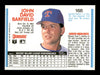 John Barfield Autographed 1992 Donruss Card #168 Texas Rangers SKU #184570