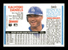 Kal Daniels Autographed 1992 Donruss Card #343 Los Angeles Dodgers SKU #184578