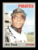 Bob Veale Autographed 1970 Topps Card #236 Pittsburgh Pirates SKU #168153