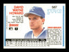 Dave Howard Autographed 1992 Donruss Card #567 Kansas City Royals SKU #184588