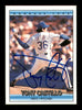 Tony Castillo Autographed 1992 Donruss Card #739 New York Mets SKU #184589