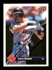 Felix Fermin Autographed 1993 Donruss Card #597 Cleveland Indians SKU #184625