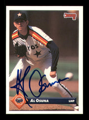 Al Osuna Autographed 1993 Donruss Card #216 Houston Astros SKU #184646