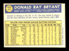 Don Bryant Autographed 1970 Topps Card #473 Seattle Pilots SKU #168222